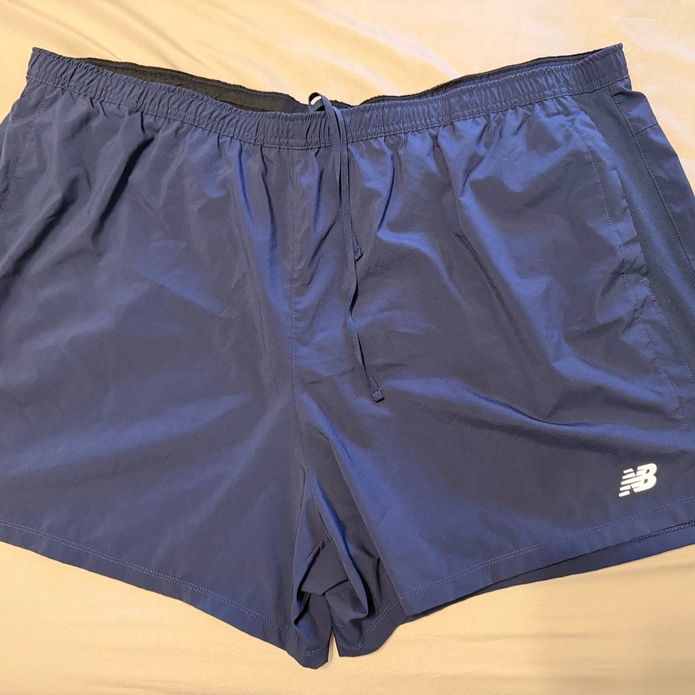 New Balance NB DRY Men’s 4XL Navy Athletic Running Training Shorts Big and Tall